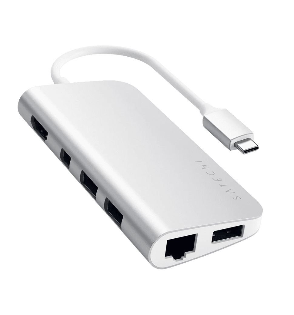 Переходник Satechi Aluminum Type-C Multimedia Adapter Silver (ST-TCMM8PAS)