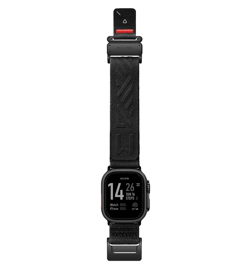 Ремінець AULUMU Titanium Mag Buckle Watch Band,Black Buckle - Black carbon+black C03-TI-B