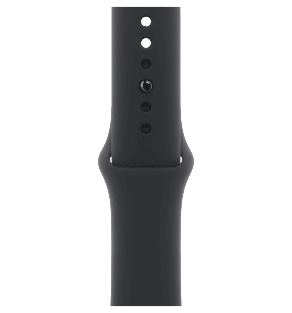 Apple Watch Series 11 GPS + Cellular 42mm Slate Titanium Case with Black Sport Band - M/L (MF8T4)