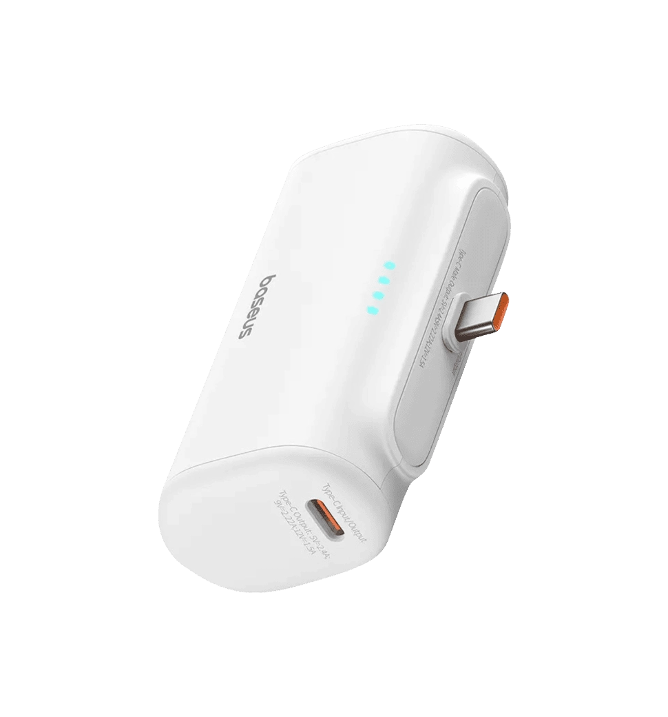 Павербанк Baseus Compact Fast Charging Power Bank Type-C Edition 5000mAh 20W White (P10068306213-00)
