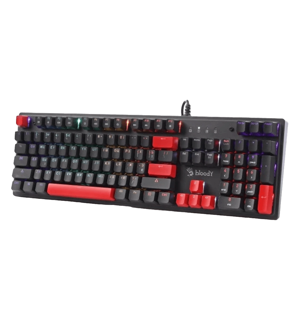 Механическая игровая клавиатура Bloody S525N (Fire Black), чёрная