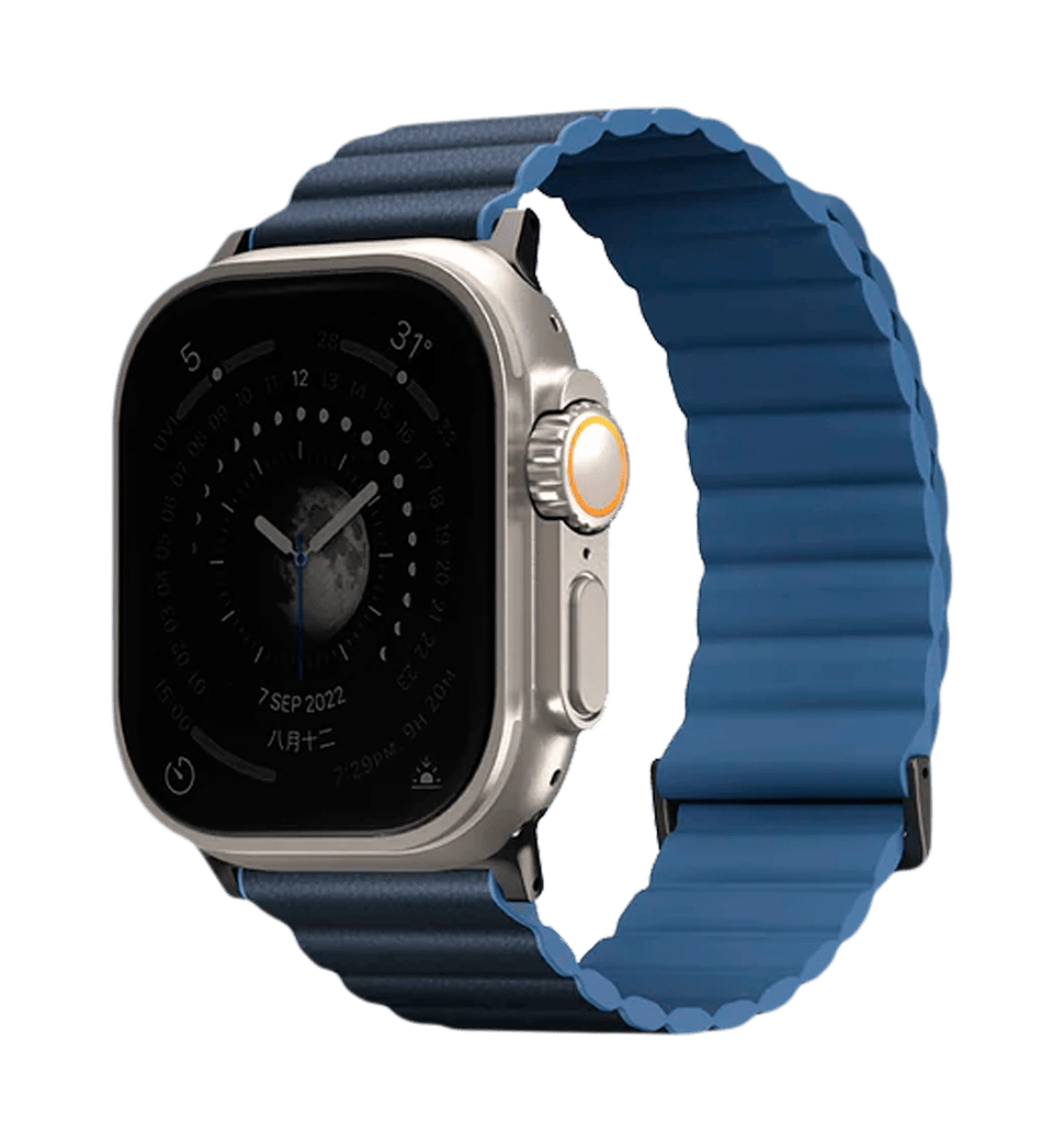 Ремешок Uniq Revix Premium для Apple Watch 49 | 45 | 44 | 42 mm prussian-mist blue (UNIQ-45MM-REVPPRUMBLU)