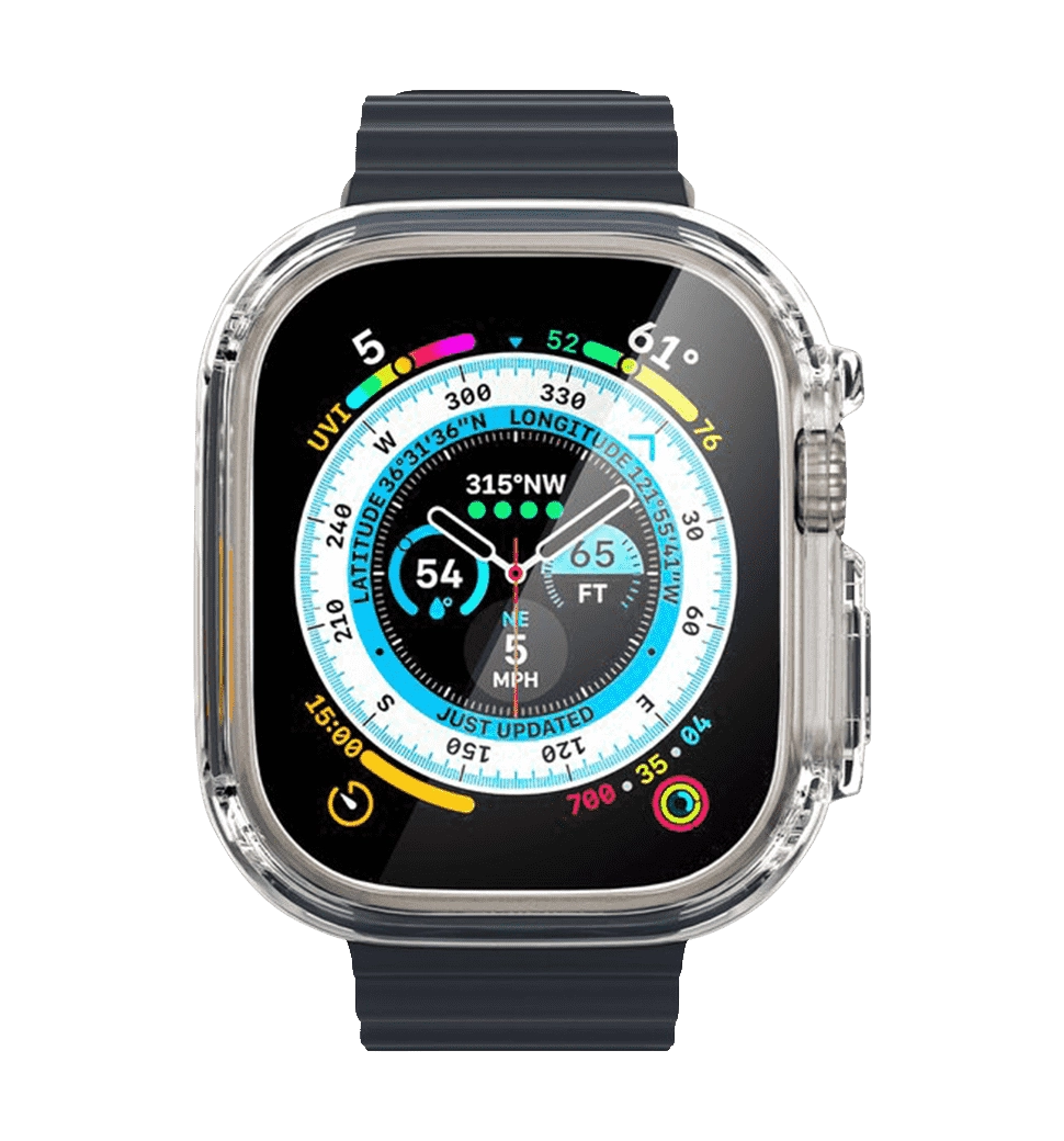 Ремешок Spigen для Apple Watch Ultra (49mm) Ultra Hybrid, Crystal Clear(ACS05459)