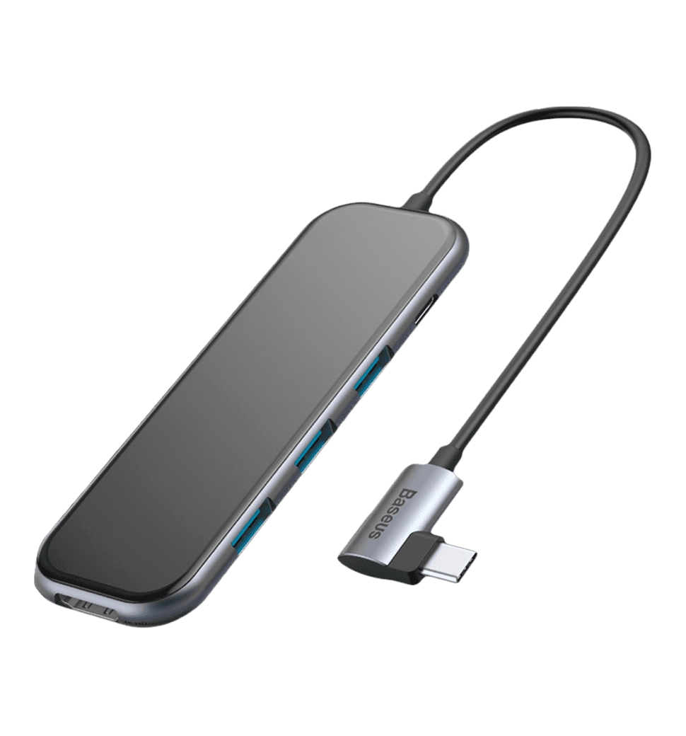 Хаб Baseus Mirror 3USB+HD4K+PD (CAHUB-BZ0G)