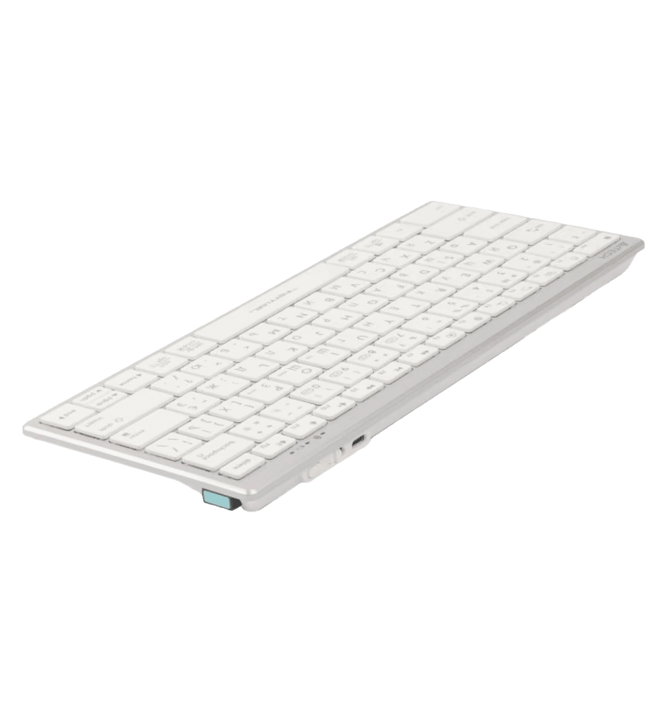 Клавіатура A4-Tech Fstyler FBX51C бездротова, біла