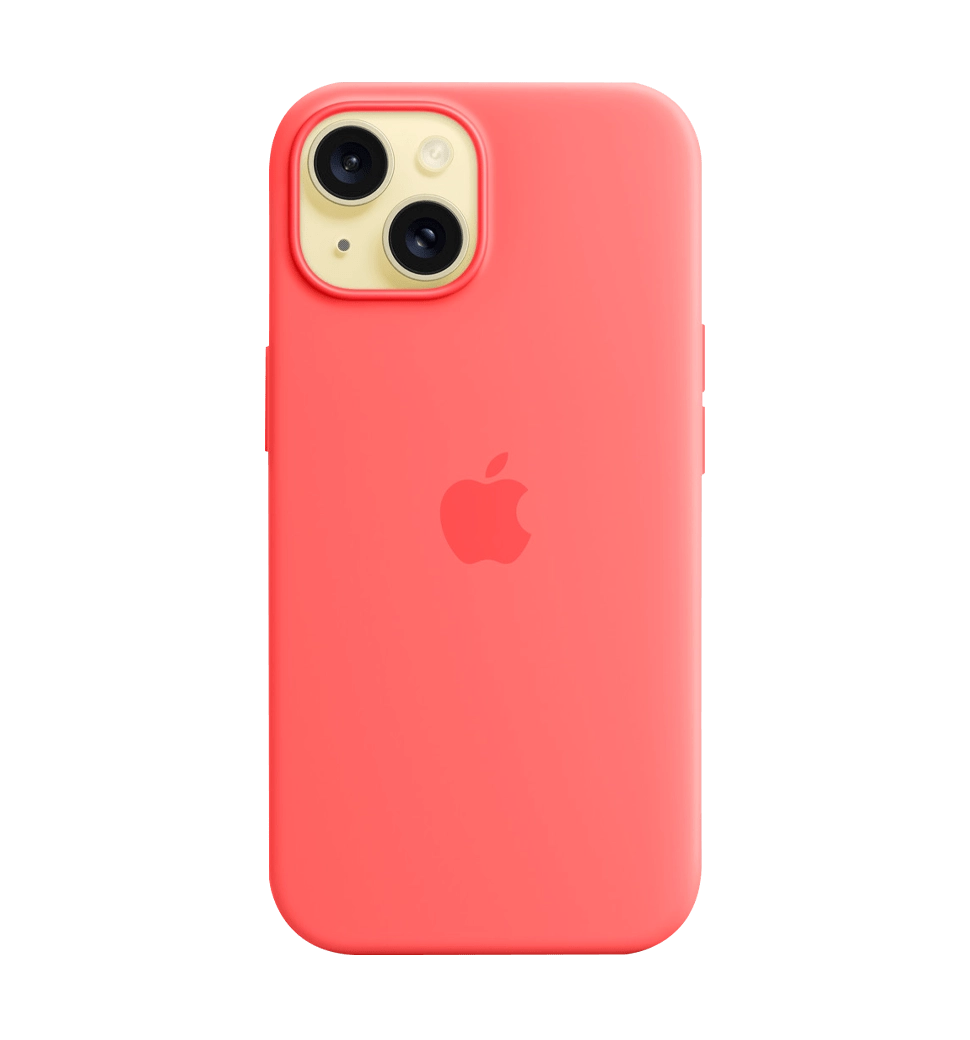 Чехол силіконовий iPhone 15 Silicone Case with MagSafe Guava (MT0V3)