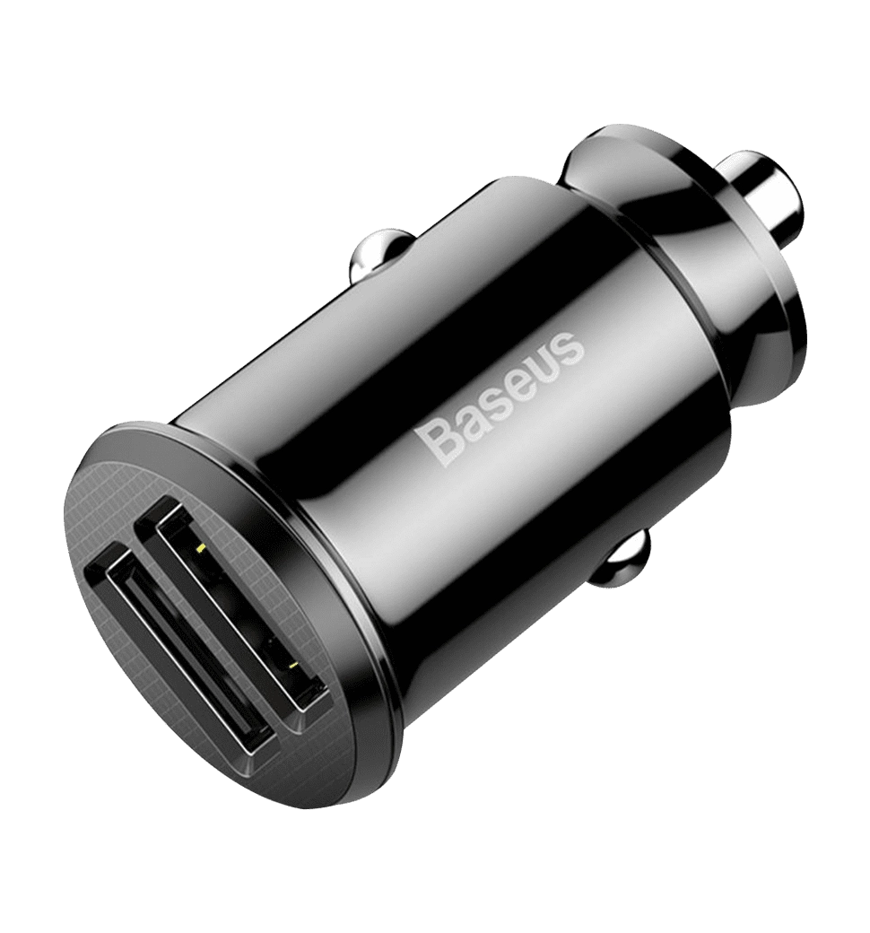 АЗП Baseus Grain 3.1A 2USB (black) (CCALL-ML01)