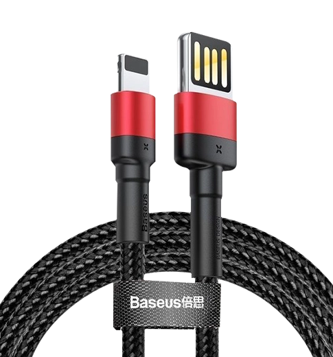 Кабель Baseus Cafule Cable (SpEd) 2.4A 1m Red/Black (CALKLF-G91)