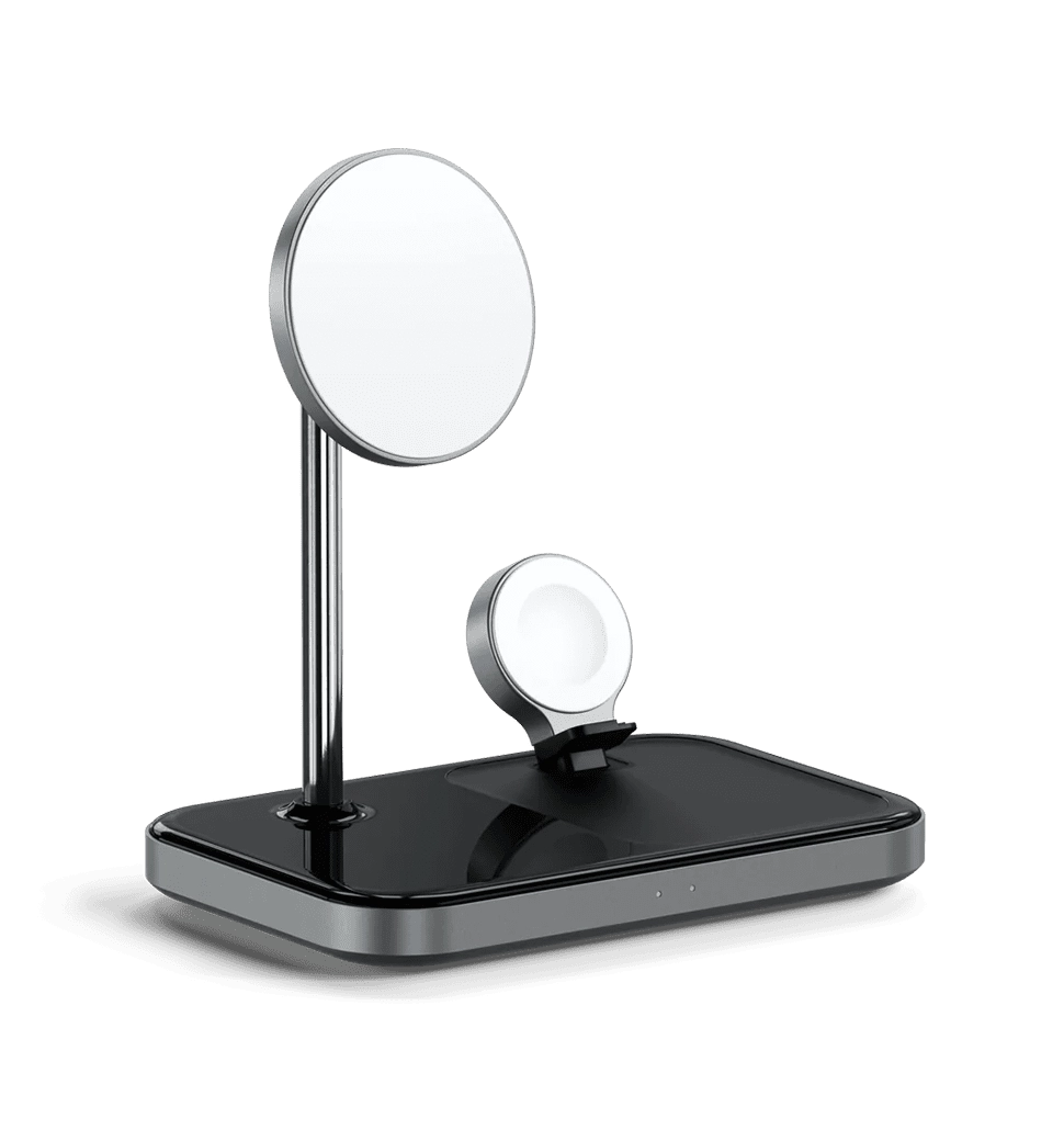 Satechi Aluminum 3 in 1 Magnetic Wireless Charging Stand Space Gray (ST-WMCS3M)