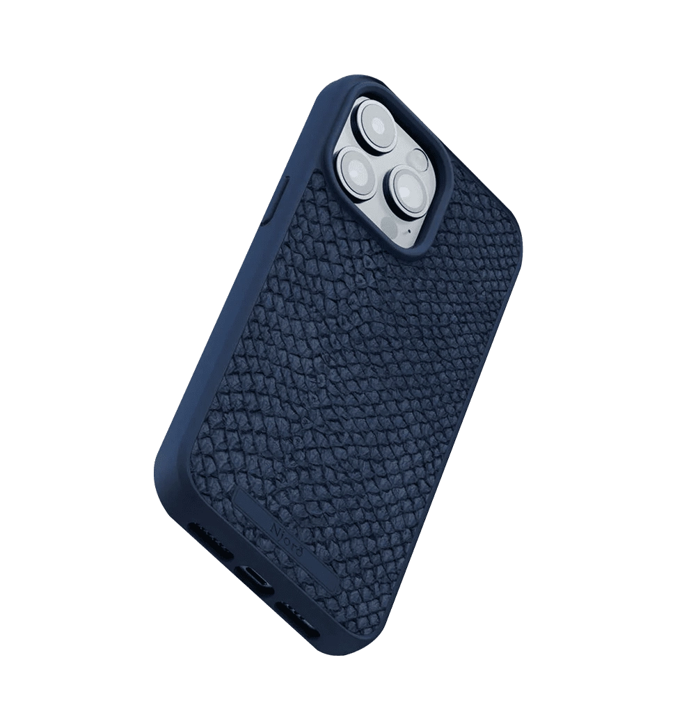 Чохол Njord Salmon Leather MagSafe Case Petrol Blue for iPhone 15 Pro (NA53SL01)