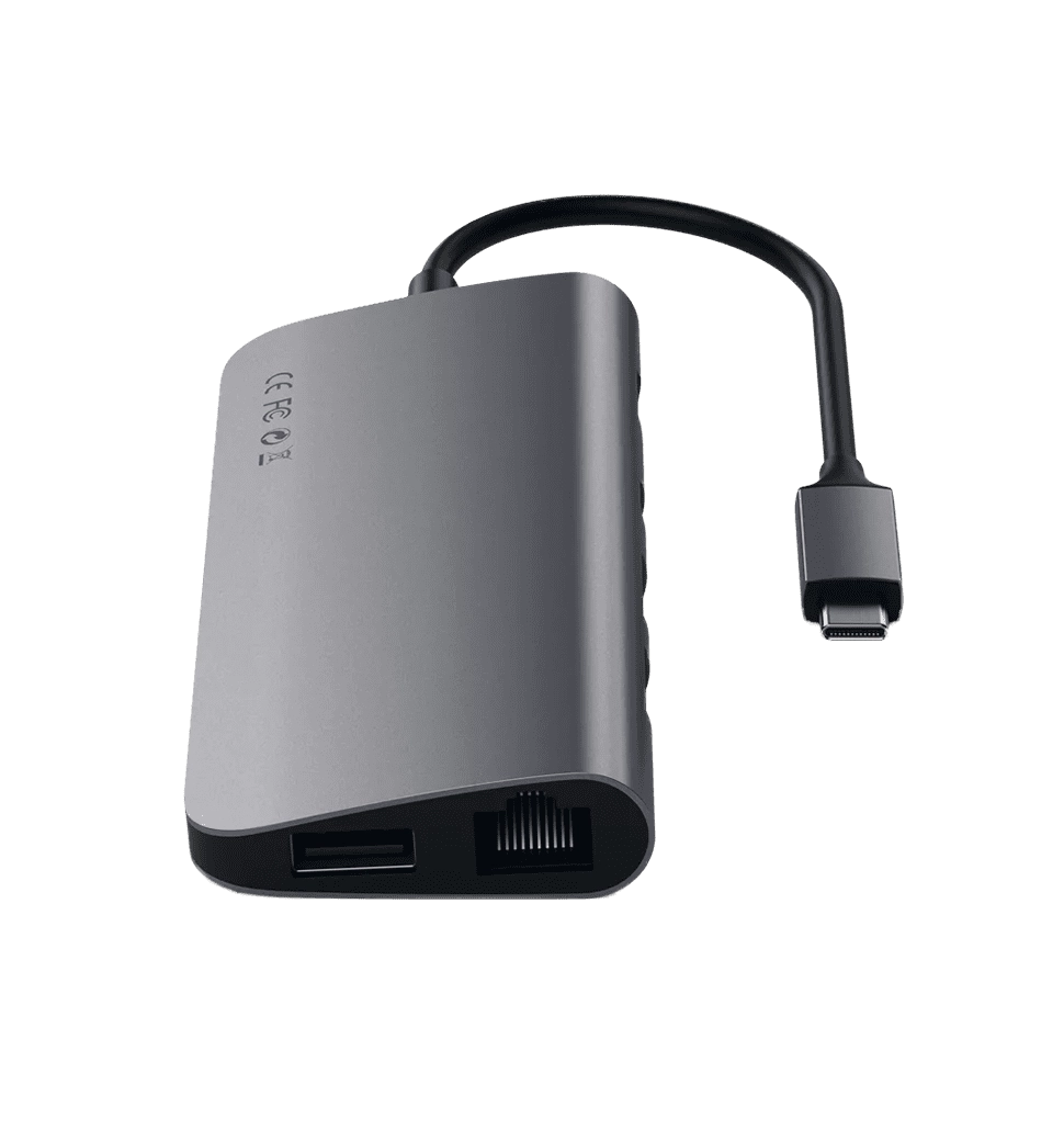 Переходник Satechi Aluminum Type-C Multimedia Adapter Space Gray (ST-TCMM8PAM)