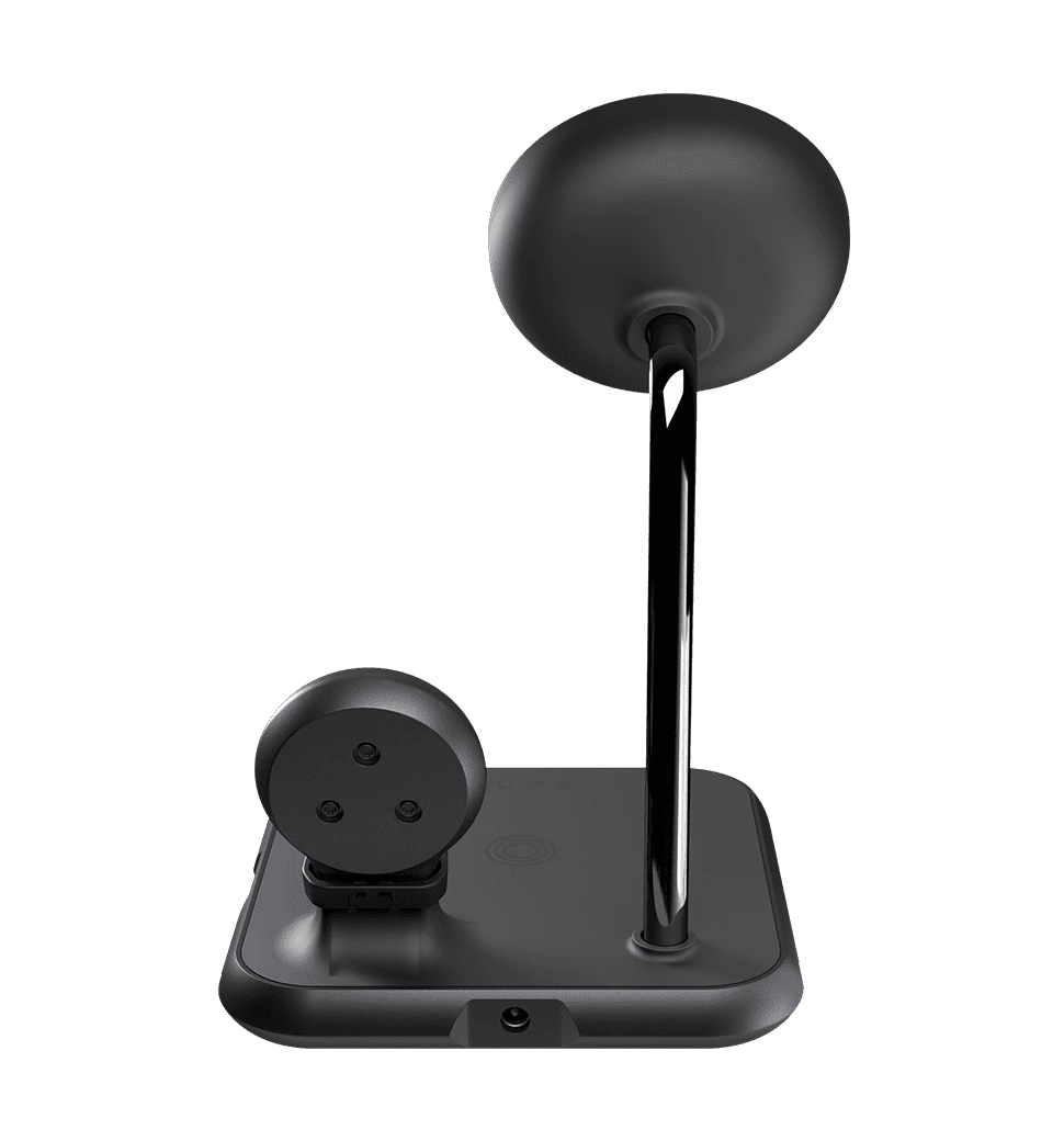 Зарядний пристрій Zens 4-in-1 Magnetic + Watch Aluminium Wireless Charger Black (ZEDC20B/00)