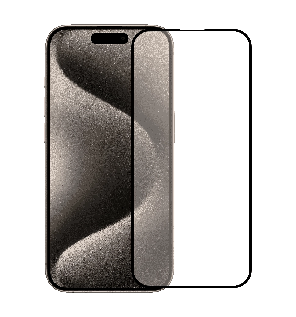 Защитное стекло Blueo 2.5D Silk Full Cover HD Glass for iPhone 15 Pro