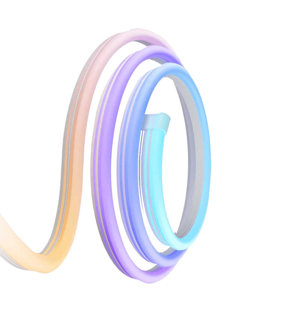 Лента светодиодная умная Govee H61A0 Neon LED Strip Light, 3м, RGBIC, WI-FI/Bluetooth, белый