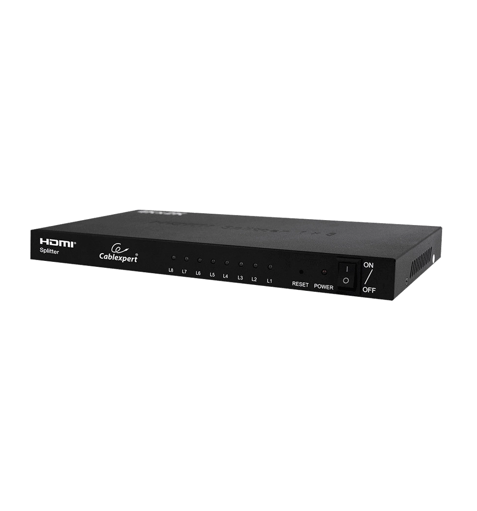 Разветвитель HDMI сигнала Cablexpert DSP-8PH4-03, на 8 портов HDMI v. 1.4b