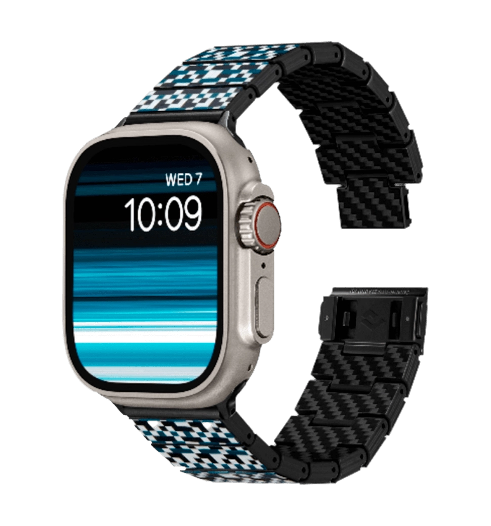 Ремiнець Pitaka Dreamland Chroma Carbon Band Mosaic for Apple Watch 49/45/44mm (AWB2303)