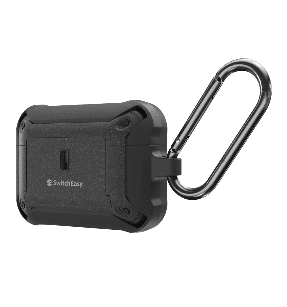Чохол Switcheasy Guardian Rugged Anti-Lost Protective Case For AirPods Pro 1/2 Black (SAPAP2091BK22)
