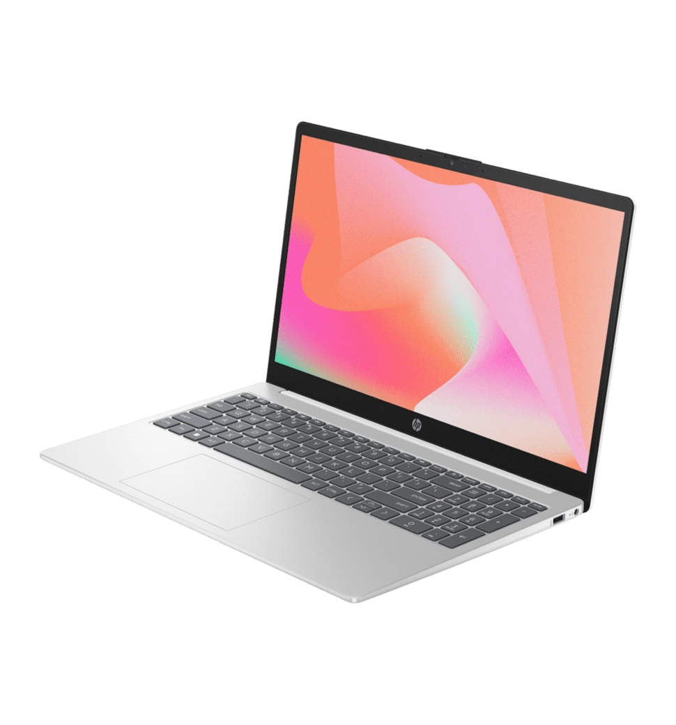 Ноутбук 15.6" HP 15-fd0087ua AG (9H8Q2EA)/Intel N200/8GB/256GB SSD/Intel UHD/DOS/White