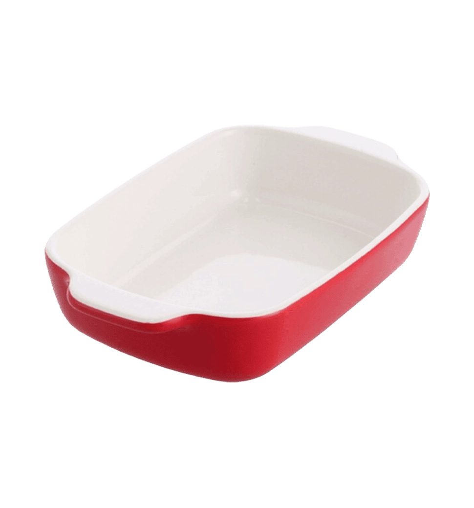Форма для випічки з кришкою KitchenAid керамогранітна, 6,5х15,5х26 см, 0,9 л, колір червоний (CC0061
