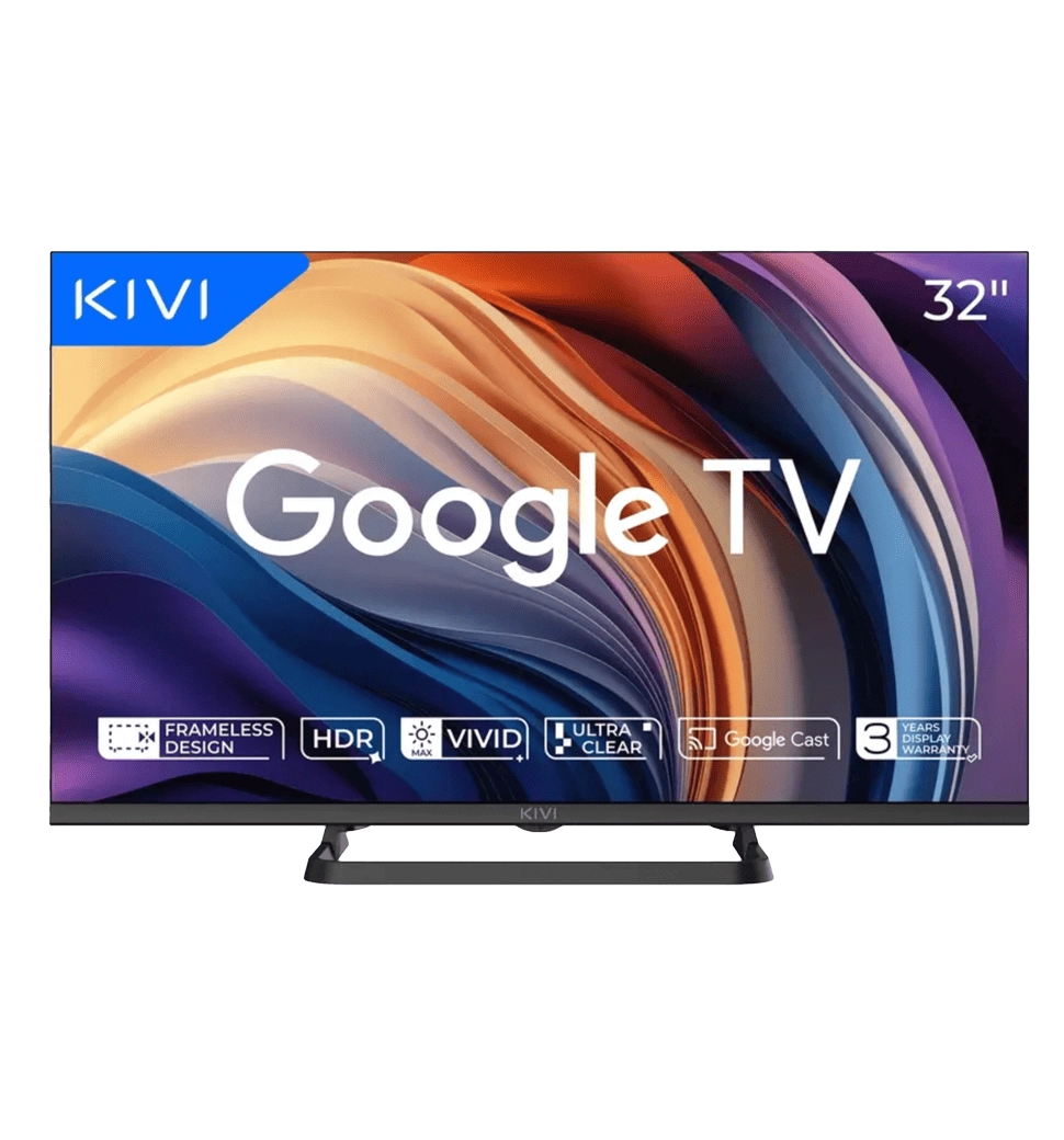 Телевізор KIVI 32", HD, Google TV 32H710QB