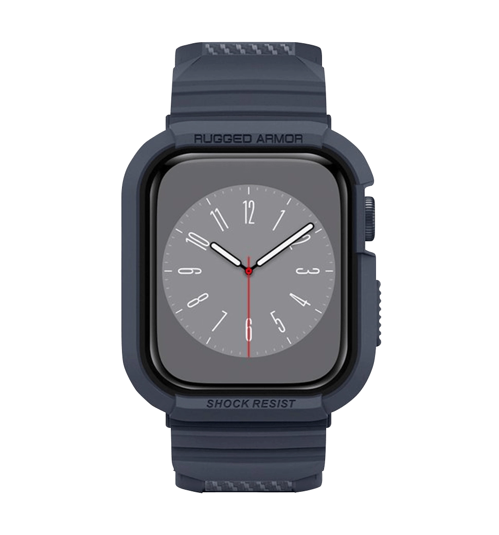 Чохол та ремінець 2в1 Spigen для Apple Watch 45mm/44mm Rugged Armor Pro, Charcoal Gray(ACS00819)