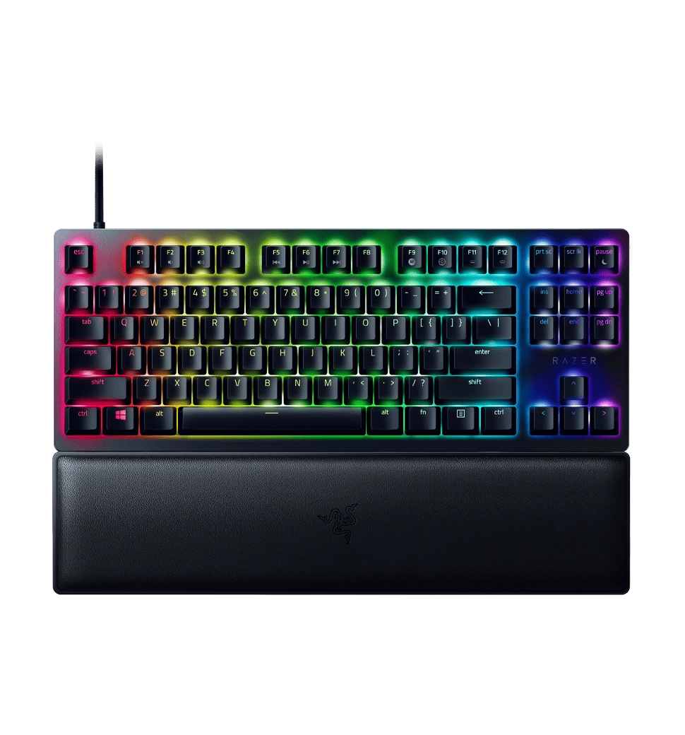 Клавіатура механічна RAZER Huntsman V2 Tenkeyless, Red Optical switch, RU (RZ03-03940800-R3R1)