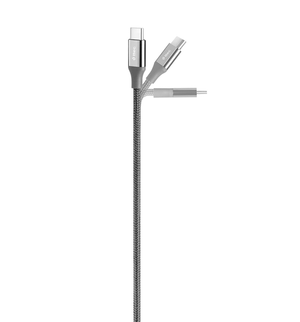 Кабель Ttec Alumi Cable 65W Type-С- Type-С 3м Space Gray (2DK52UG)