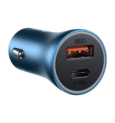АЗП Baseus USB+USB-C Golden Contactor Pro 40W Blue (CCJD-03)