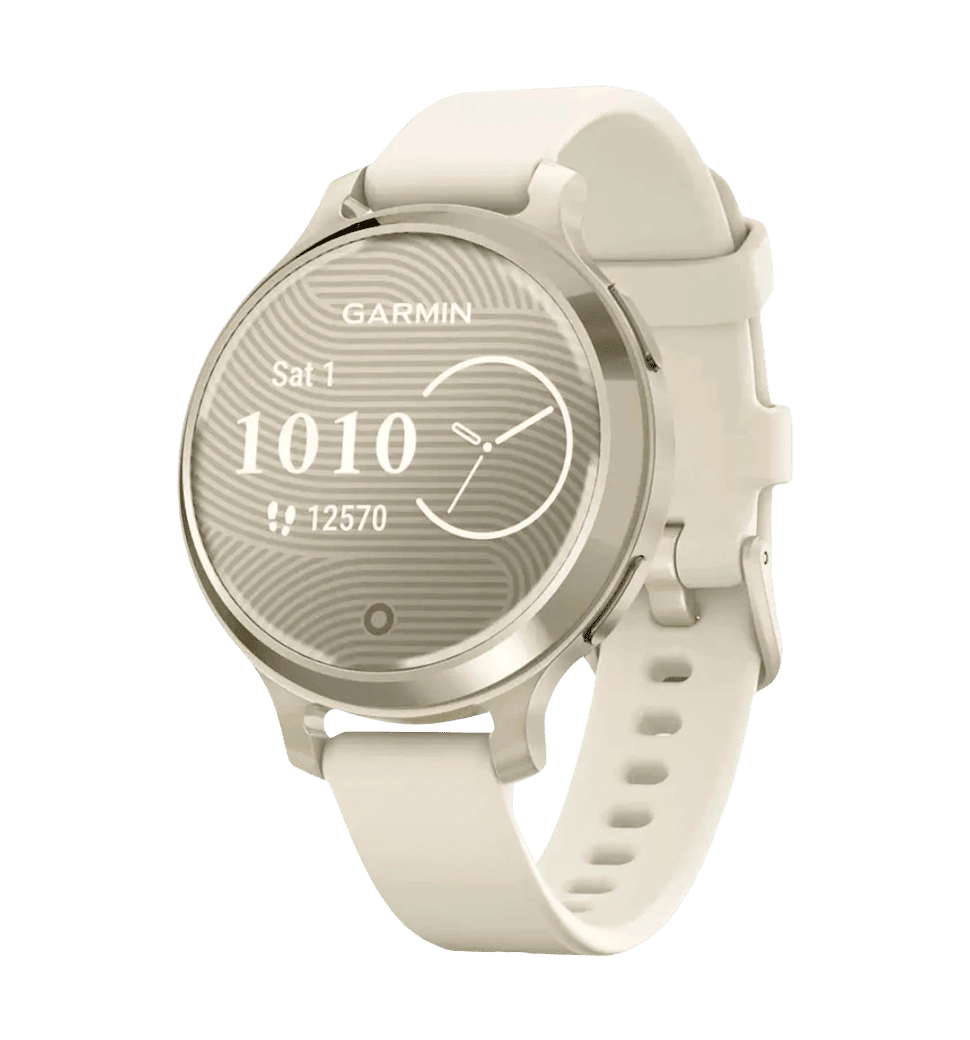 Смарт-годинник Garmin Lily 2 Active Lunar Gold with Bone Silicone Band (010-02891-00)