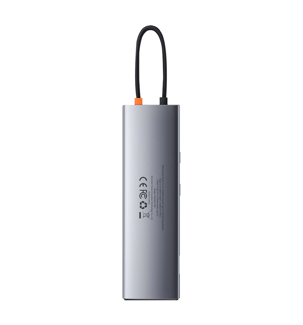 Хаб Baseus Multifunctional Metal Gleam 11-in-1 Type-C (Gray) (CAHUB-CT0G)