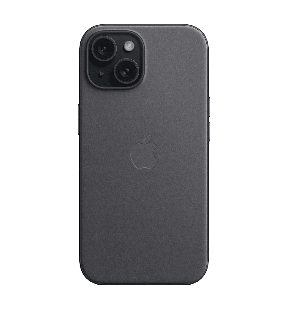 Чехол iPhone 15 Plus FineWoven Case with MagSafe - Black (MT423)