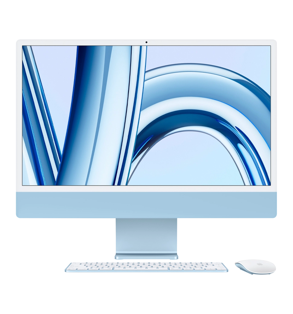 ПК iMac 24" Retina 4.5K/Apple M3/16GB/512GB/10GPU/Blue 2023 (Z19K0001T)