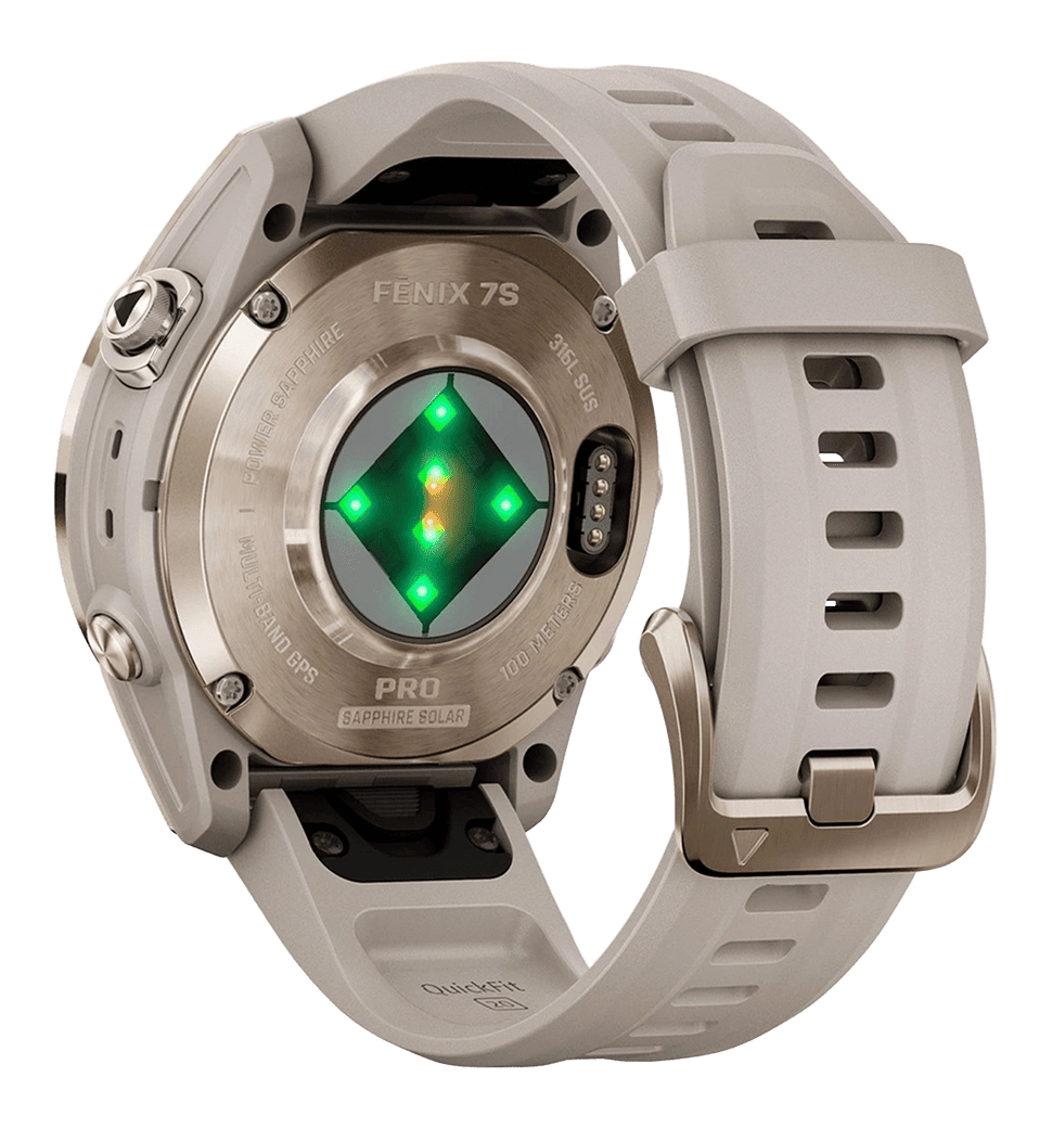 Garmin Fenix ​​7S Pro Sapphire Solar Soft Gold w. Light Sand Band (010-02776-14/15)