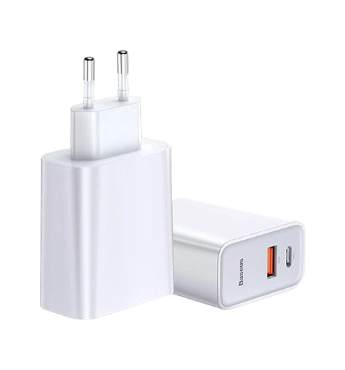 Адаптер Baseus Speed PPS QC 30W USB+Type-C White (CCFS-C02)