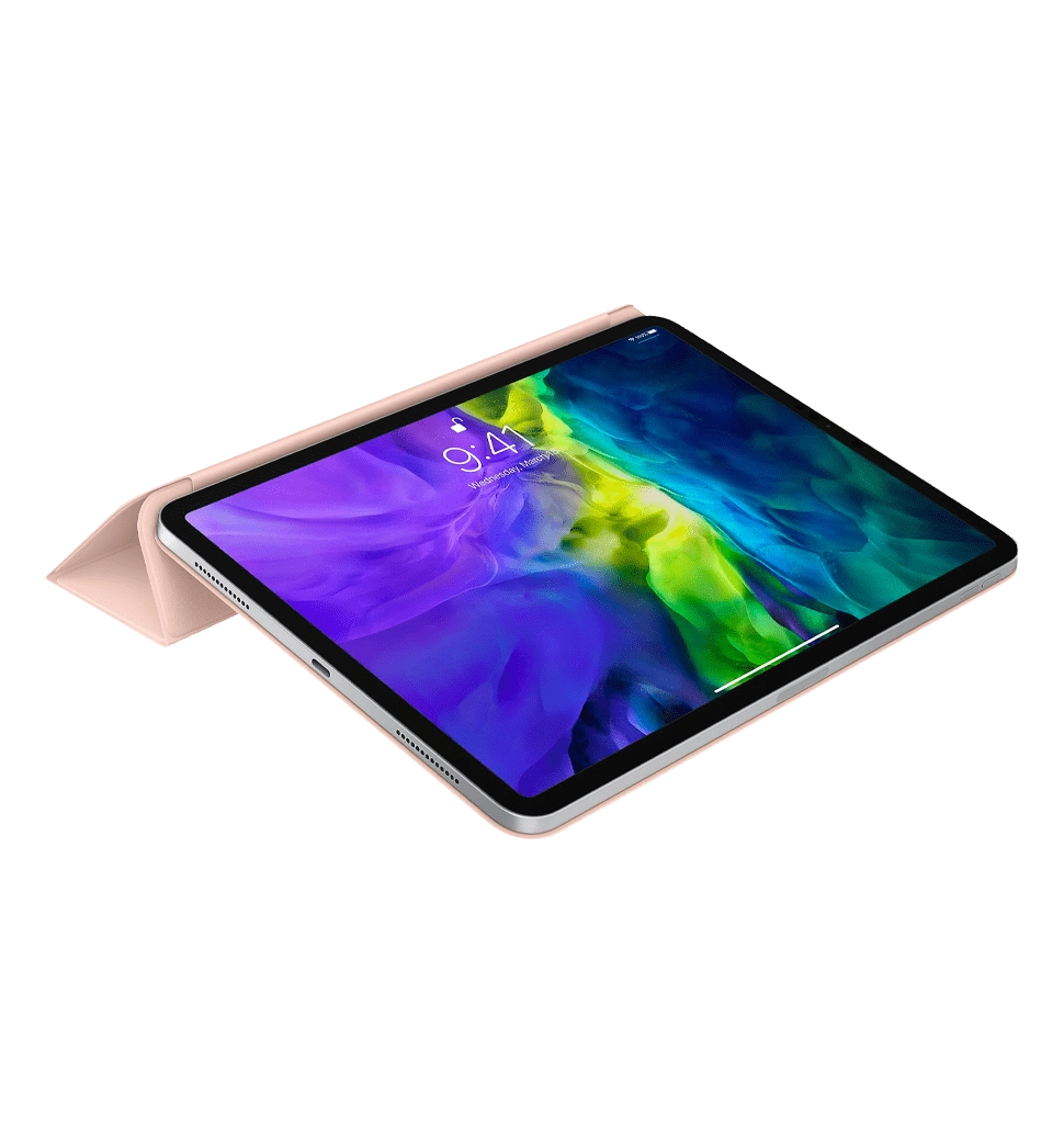 Чехол Apple Silicone Smart Folio iPad Pro 11 (2020) Pink Sand (MXT52)
