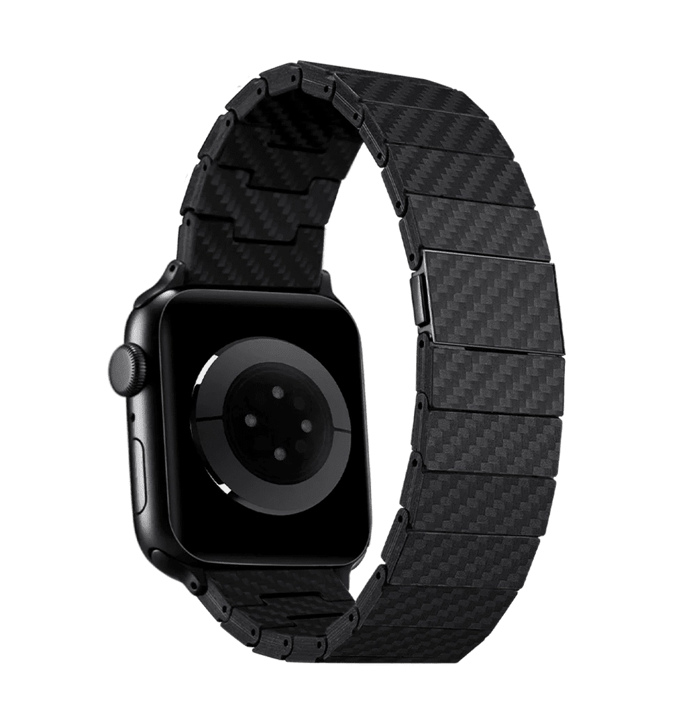 Ремешок Pitaka Modern Carbon Fiber Strap Black/Grey для Apple Watch 45/44/42mm (AWB1003)