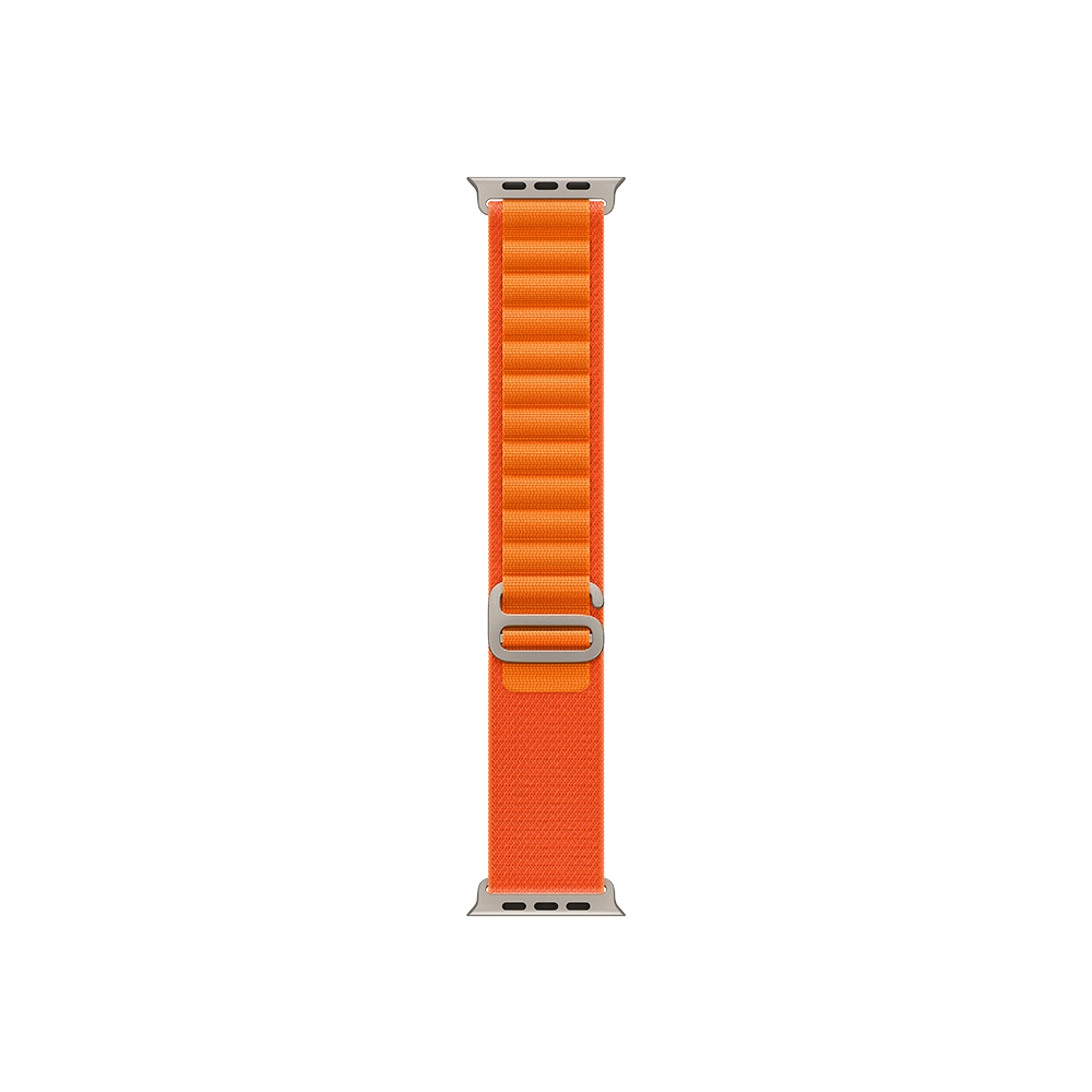 Смарт-годинник Apple Watch Ultra 49mm Titanium Case with Orange Alpine Loop - Large (MQFM3)
