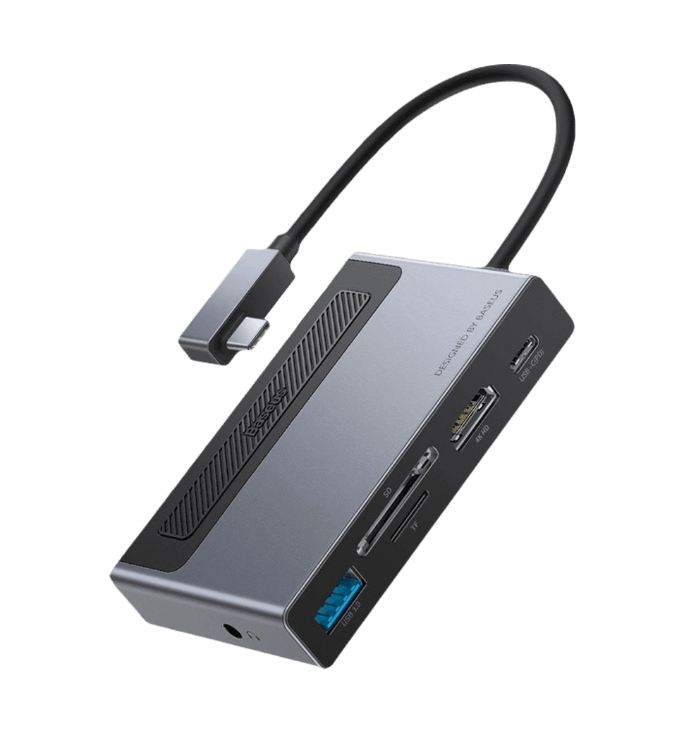 Хаб Baseus Multifunctional Magic Type-C Hub with Retractable Clip (CAHUB-DA0G)