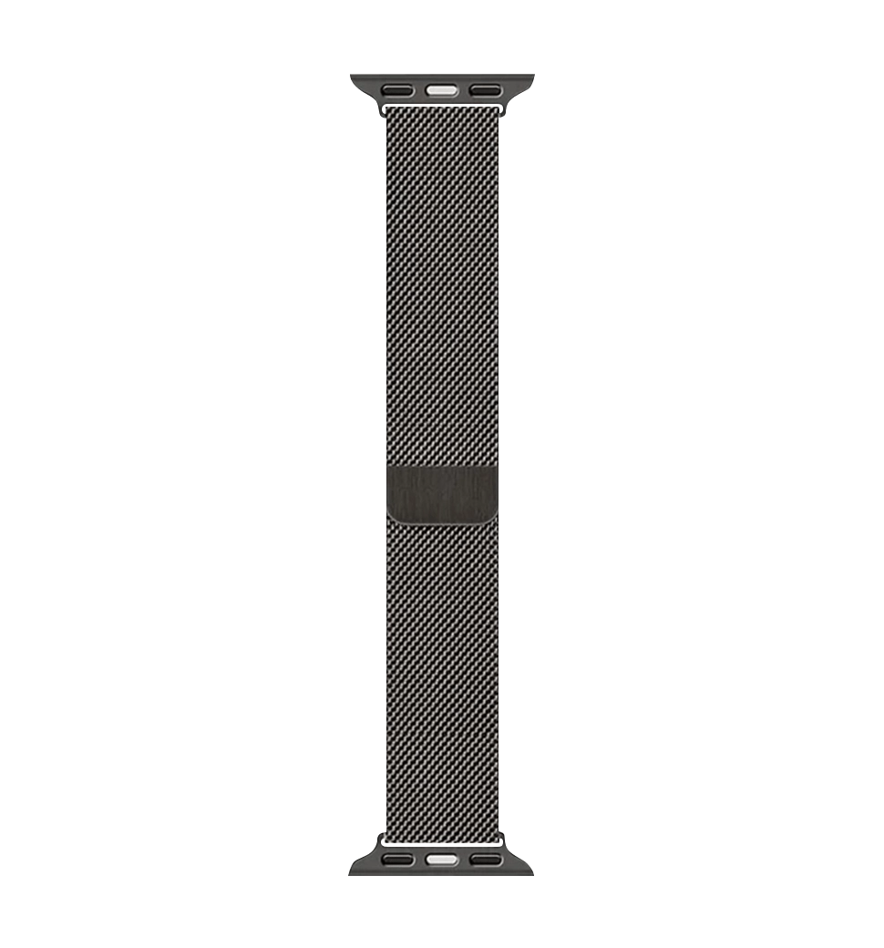 Ремінець Wiwu для Apple Watch 42/44/45/49mm Milanese Stainless Steel watch band Black
