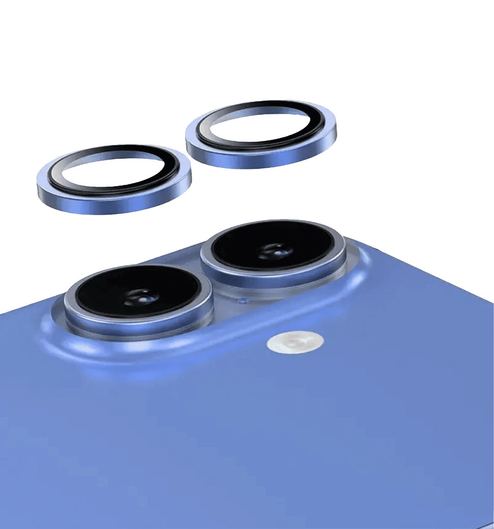 Защитное стекло на камеру Keephone KP-SPL-002 iPhone 16/16 Plus Blue