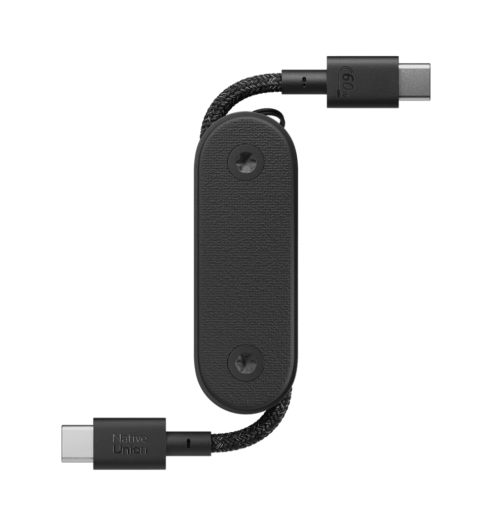 Кабель Native Union Pocket Cable USB-C to USB-C Black (POCK-C-BLK-NP)