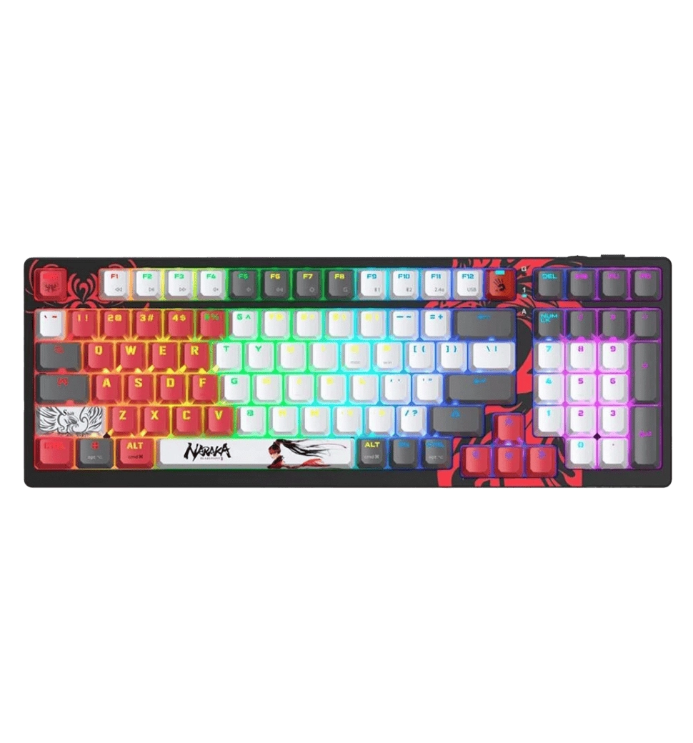 Механічна бездротова клавіатура A4Tech Bloody WS98 (Naraka), з малюнком