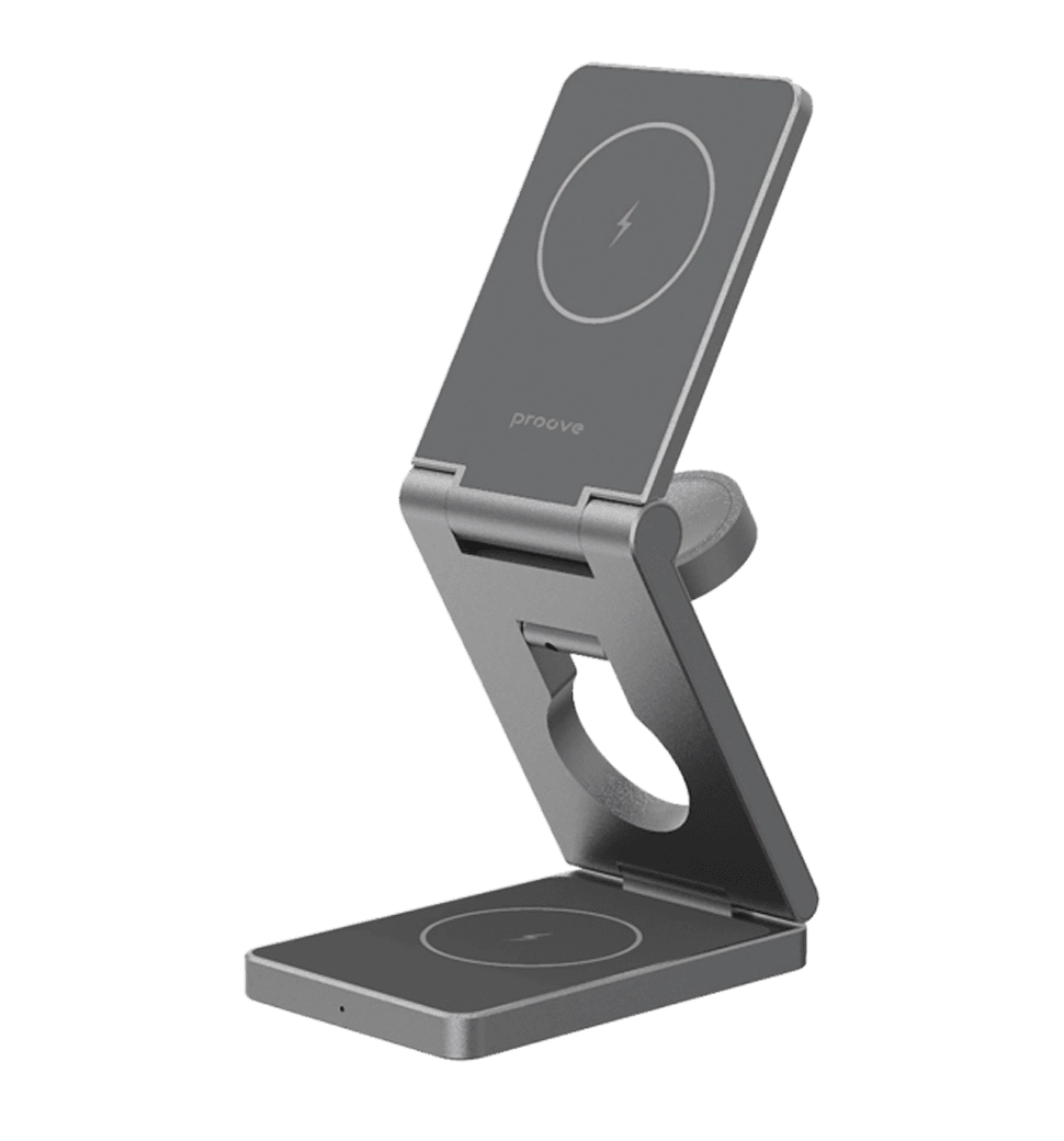 Бездротовий ЗП Proove Titan Volt 3 in 1 (gray)