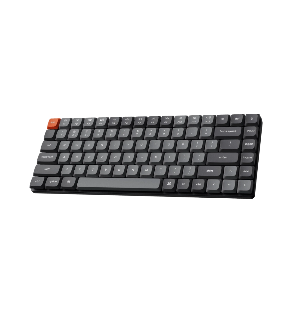 Клавіатура механічна Keychron K3 Max 84Key, Gateron MX 2.0 Blue, WL/BT/USB-A, QMK, EN/UKR, White Led