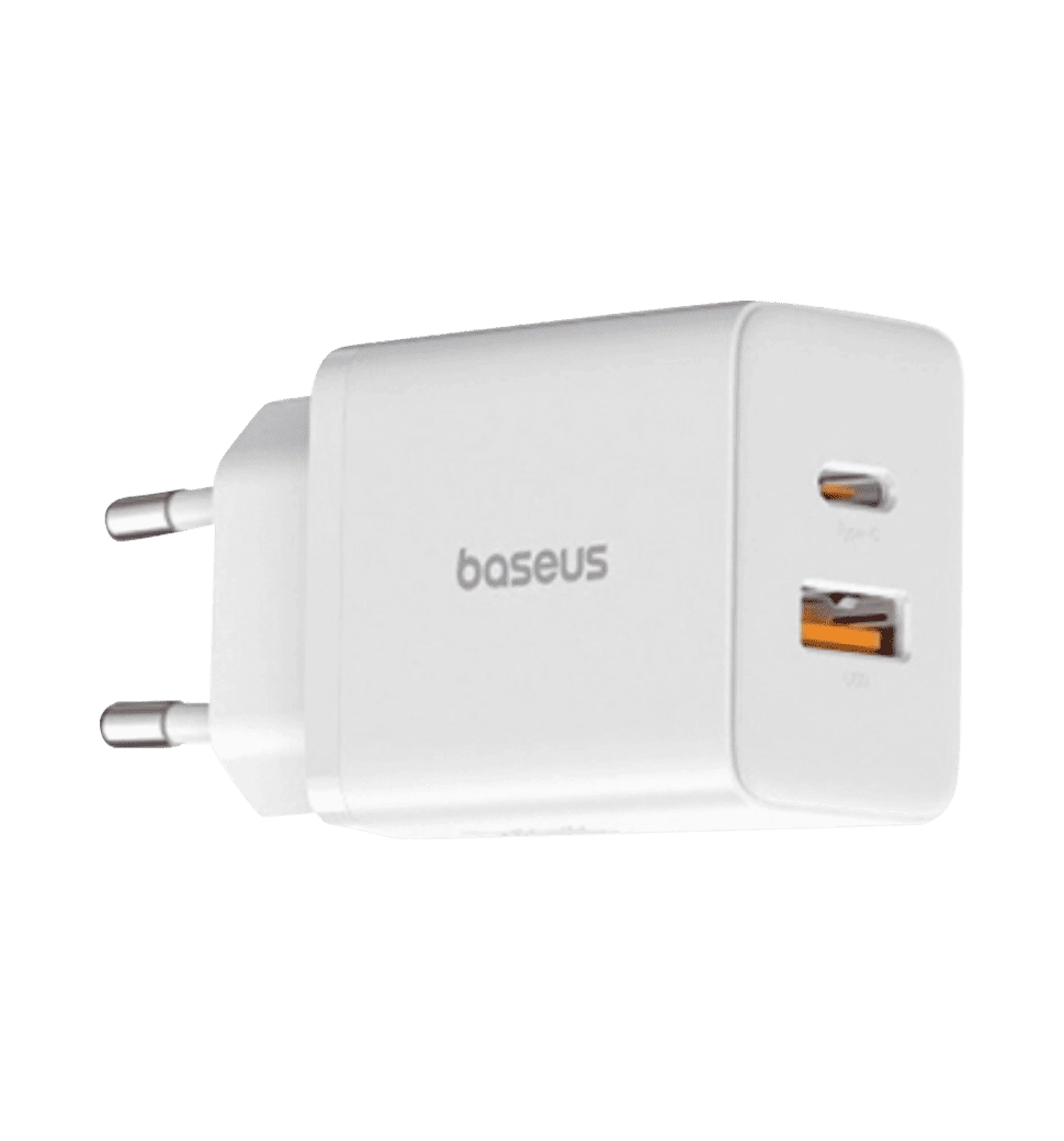 Адаптер Baseus Cube Fast Charger C+U 30W EU Moon White (P10111404213-00)