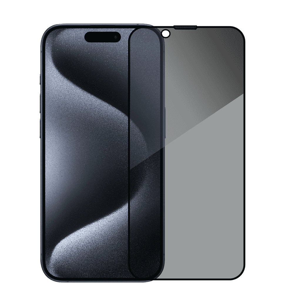 Защитное стекло Blueo Full Cover Anti-Peep Glass for iPhone 15 Pro Max
