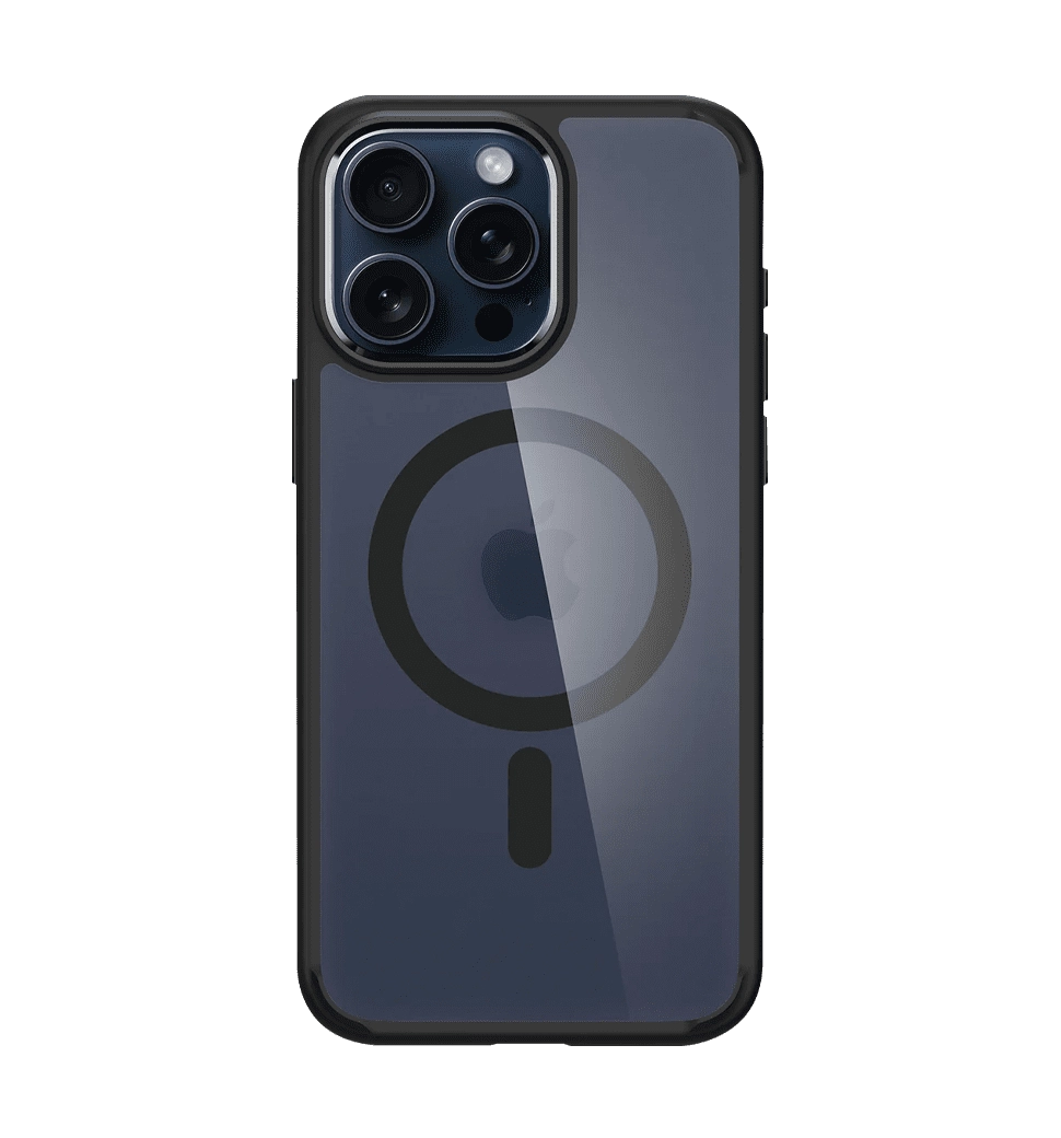 Чохол Spigen для Apple iPhone 15 Pro Ultra Hybrid MagFit, Frost Black (ACS06720)