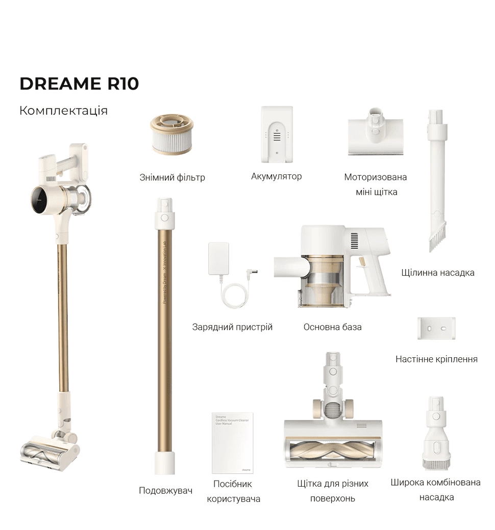 Аккумуляторний пылосос Dreame R10