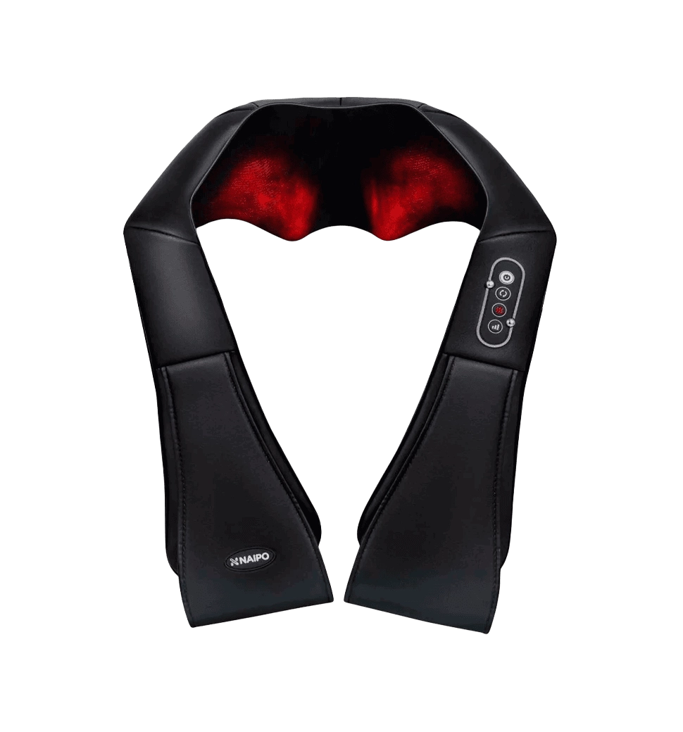 Массажер NAIPO Shoulder & Neck Massager with Shiatsu Kneading Massage and Heat с подогревом для шеи