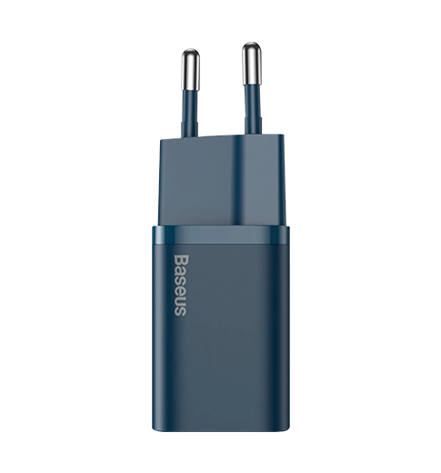 Адаптер Baseus Super Si Quick Charger Type-C 20W with Type-C to Lightning Cable Blue (TZCCSUP-B03)